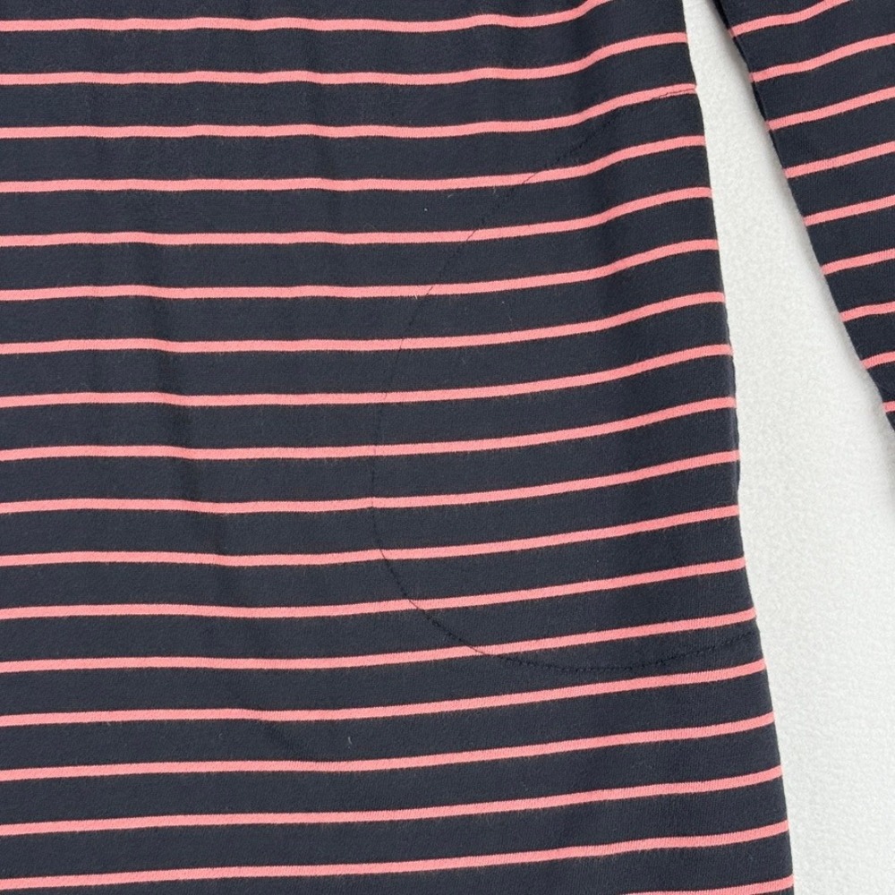 J. Jill Shift Dress Womens Medium Blue Pink Striped Nautical Coastal Preppy - Picture 3 of 8